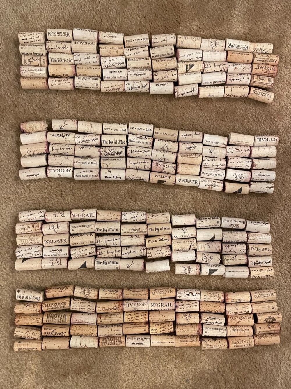 300+ White Wine Corks Craft Lot